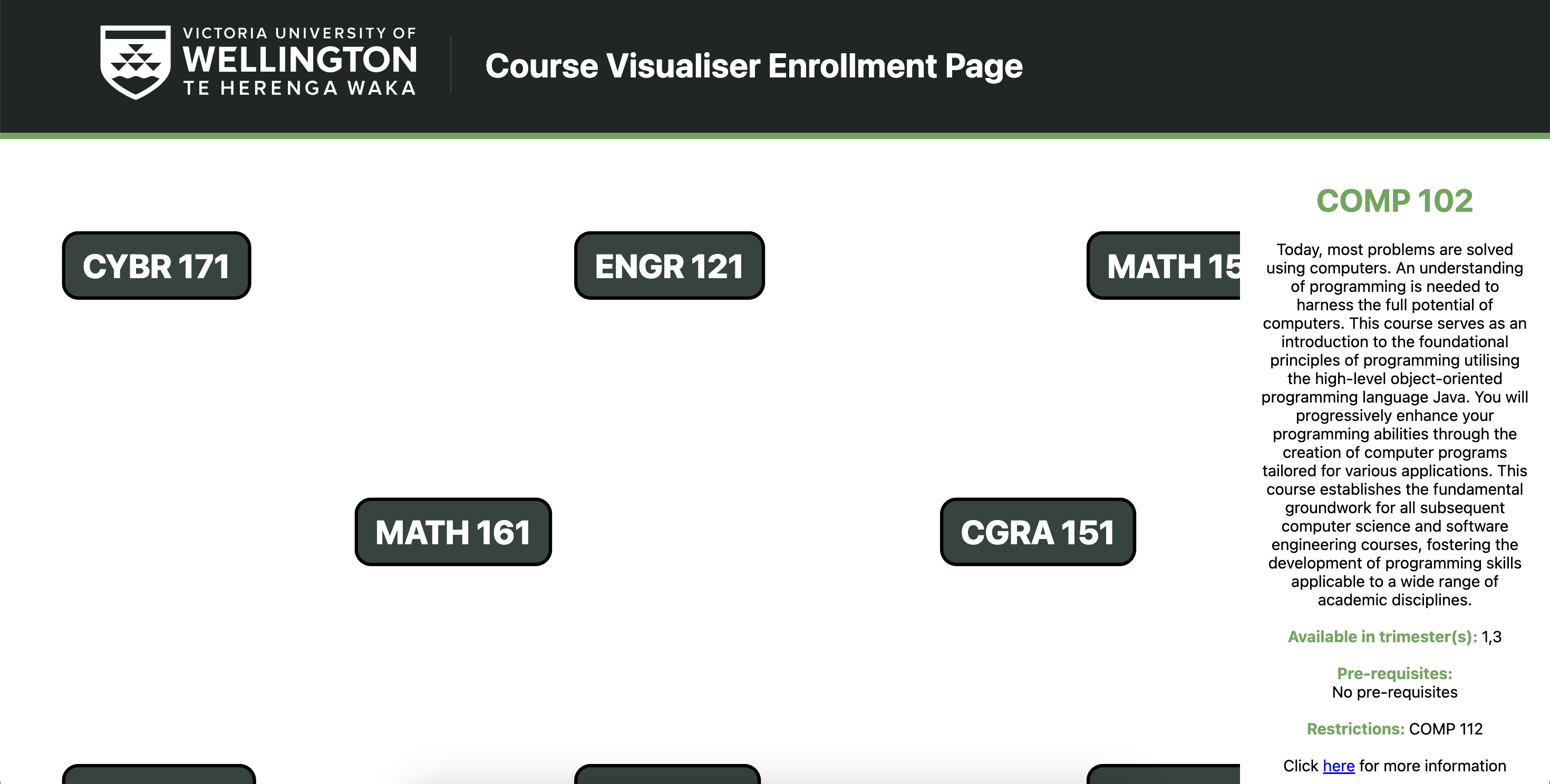 Course Visualiser